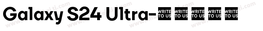 Galaxy S24 Ultra字体转换